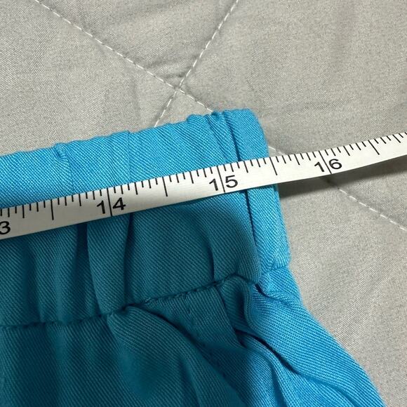 Victoriouslogan The Drop  Women's Wide Leg Pull On Pant Blue Large - Picture 9 of 16